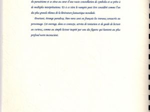 José Évrard "Histoires de Vampire" (D.E.A. de Lettres Modernes - 1995/96)