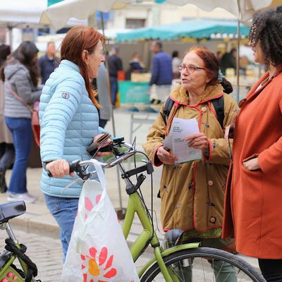 Election européenne le 9 juin 2024  venue de Mélissa Camara à Valence le 27 avril 2024