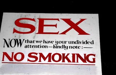 Sex, no smoking