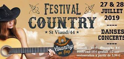 festival country Saint Viaud (44) 2019 du 27 au 28 juillet 2019- Affiche et playlist