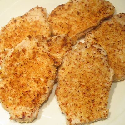 Mincerette de porc pané à la noisette