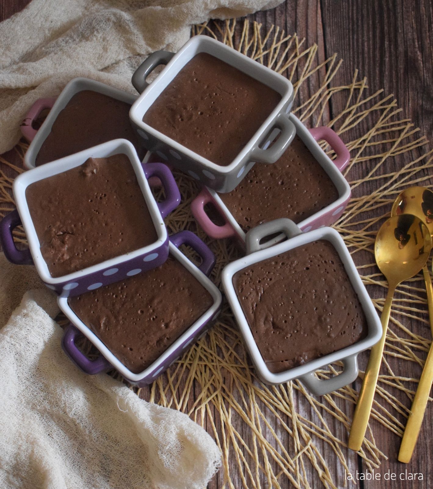 Crème chocolat ingrédients seulement