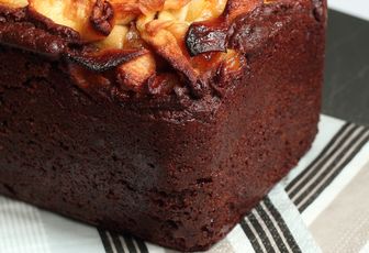 Cake aux pommes & au chocolat