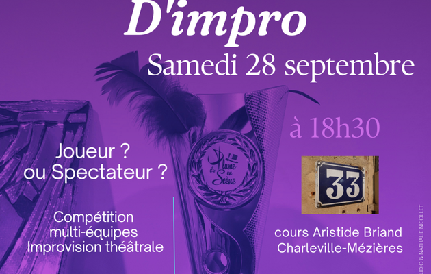 Match d'improvisation - Spectacle - SAMEDI 28 SEPTEMBRE 2024