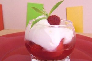 Verrines fraises /framboises