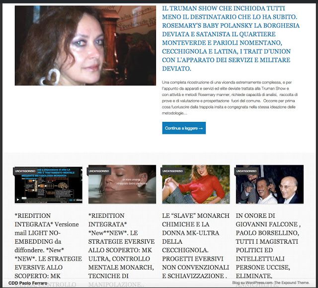 DAL CASO FERRARO ATTRAVERSO LA GRANDEDISCOVERY, ALLA ENUCLEAZIONE DEL GOLPE STRISCIANTE E DELLE ATTIVITA' E METODOLOGIE CRIMINALI, SINO ALLA RICOSTRUZIONE DEL RUOLO TATTICO E STRATEGICO DELLA &quot;SUPERGLADIO&quot; E DELLA SUA COMPOSIZIONE. SCHEDA RIASSUNTIVA E ARTICOLI RILEVANTI SULLA &quot;SVOLTA&quot; del 2014 2015.