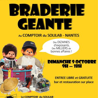 Les Recyclarts Présents à la BRADERIE GEANTE Le Dimanche 9 Octobre