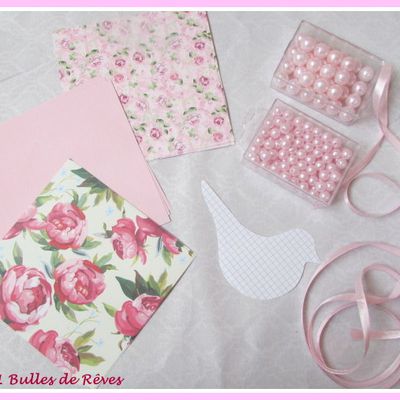 DIY Tuto une jolie guirlande d'oiseaux shabby chic romantique rose 