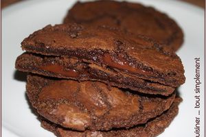 Des CooKies Gigantesques ... Chocolat - Caramel