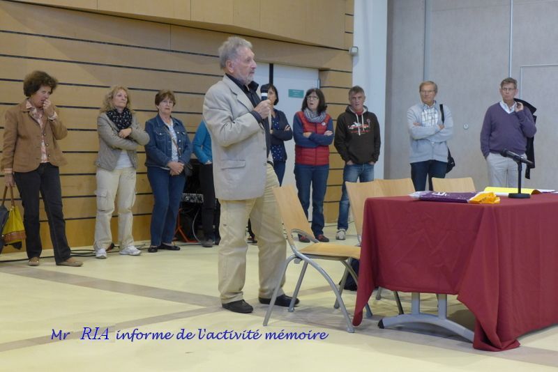 à 17h c'était l'accueil des nouveaux inscrits, agrémenté du "pot" traditionnel...