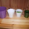 lot 4 petits pots de fleurs deco