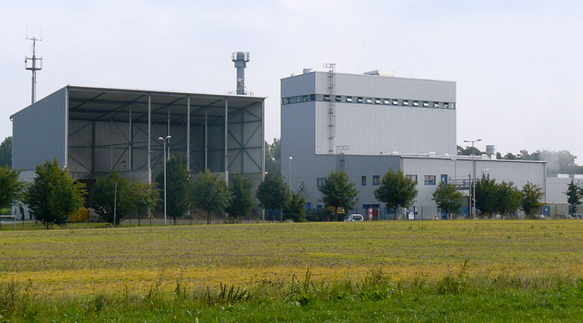 Une centrale de biomasse 