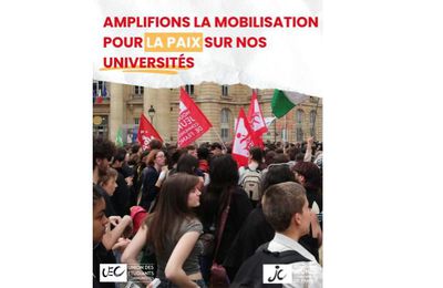 Amplifions la mobilisation pour la paix !