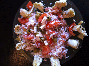 Salade de riz au thon