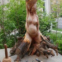 Sculpture bois - La femme