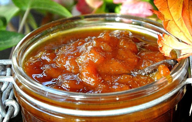 Confiture Béatrix au potimarron, pommes et vanille 