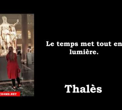 Citation philosophique # Le temps met tout en lumière