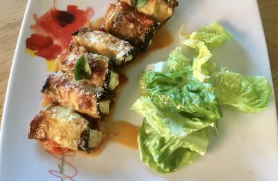 Involtini d’aubergine à la ricotta et au parmesan