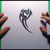 Como dibujar un tribal paso a paso 97 | How to draw one tribal 97