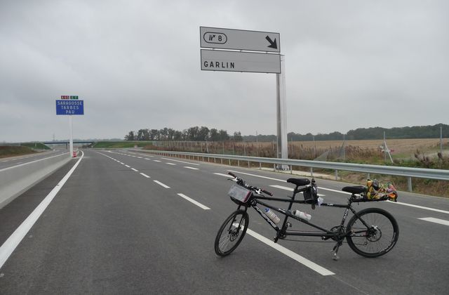 167km à tandem sur l'autoroute A 65.