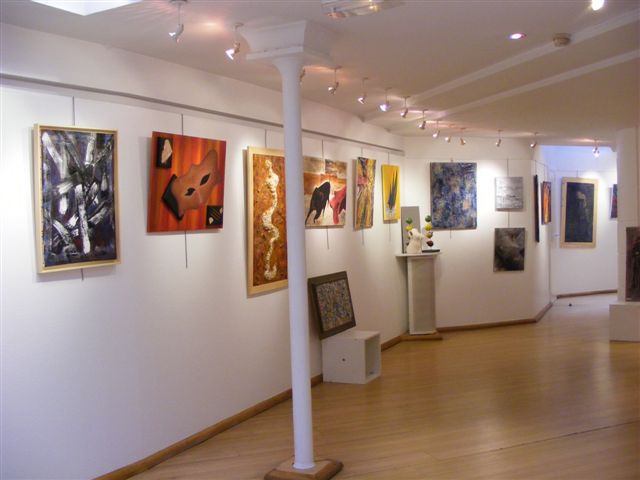 Les expos de l'atelier : journée des peintres 2008 à Chamagne, art postal, galerie du Bailly, etc...