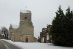 Brumetz: notre église sous la neige