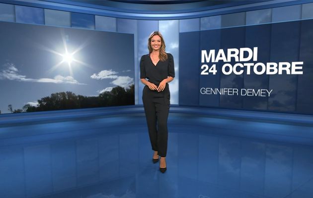 Gennifer Demey Météo M6 le 24.10.2023