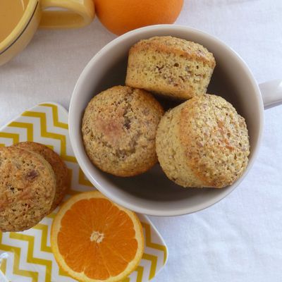 Muffins à l'orange et aux noisettes