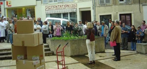 Photos du rassemblement du 31 mai 2008 contre les augmentations des 4 taxes à Montbard.