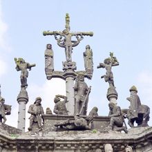 Le calvaire monumental de Pleyben (Finistère)