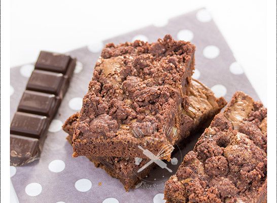 Brownie crumb cake au chocolat