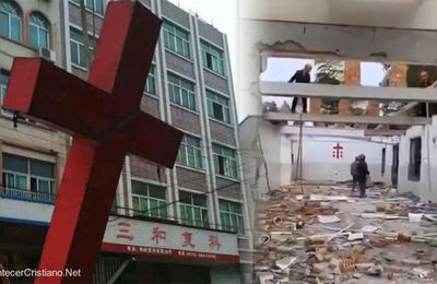 Chine : : Profitant de l’absence des chrétiens durant le confinement, la Chine détruit des églises