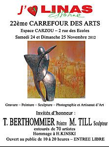 22ème Carrefour des Arts - 24 & 25 nov. 2012 - Linas