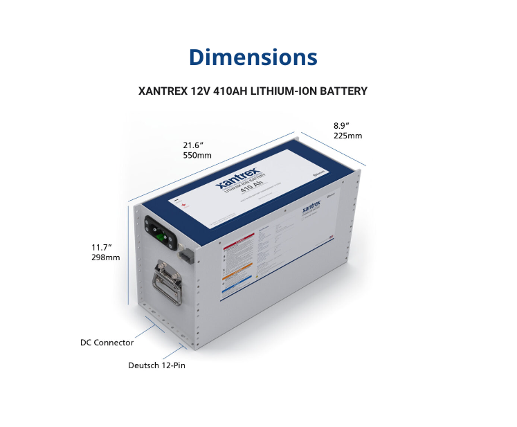 Xantrex Lithium 410 Ah/12V, une seule batterie pour tous les services