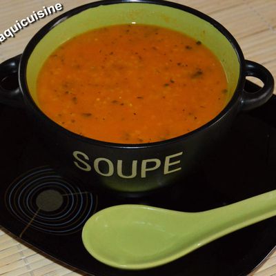 Ronde autour d'un ingrédient # 35 L'origan      /                                       Soupe d'orge à l'origan