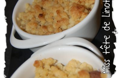 Crumble poire chocolat