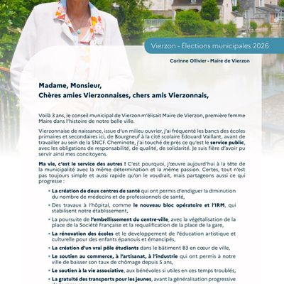 La maire de Vierzon lance sa campagne électorale