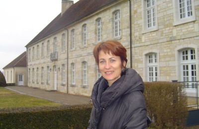 Nathalie JEANNET en visite à l'Abbaye d'Acey