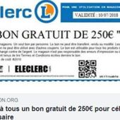 Le faux bon d'achat Leclerc qui piège les internautes