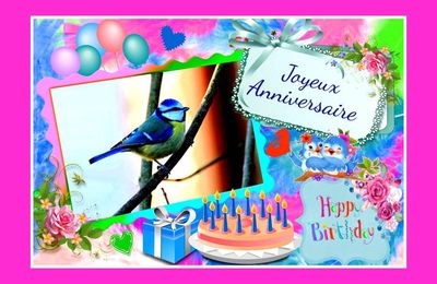 Cartes Anniversaires Oiseaux A Imprimer Balades Comtoises