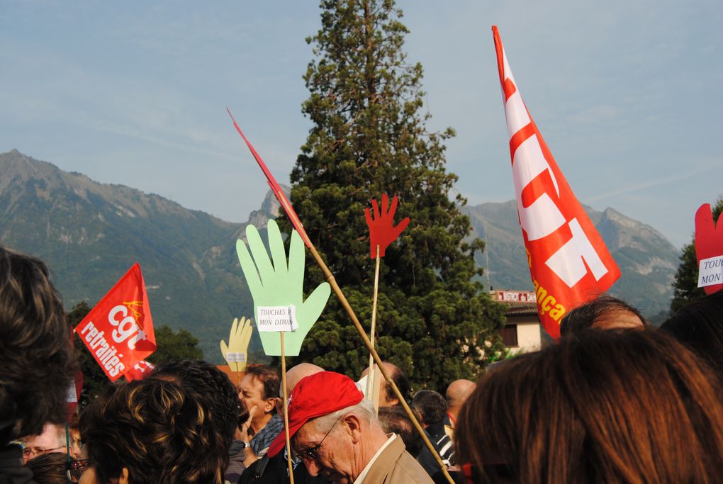 Lutte des caissières d'Albertville en Savoie pour ne pas travailler le dimanche. le 25 septembre 2011