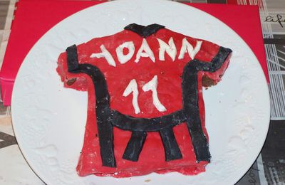 gateau maillot de foot