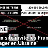 Un faux site invite les Français à "s'engager en Ukraine"