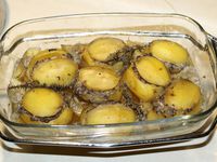 Pommes de terre farcies aux champignons et au bacon (+ idée menu)