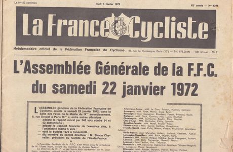 LA FRANCE CYCLISTE -1269 -1972. Jean ROBIC et le Cross Cyclo-Pédestre 1947 dans le rétroviseur.