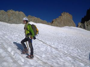 Sur le glacier du Sélé