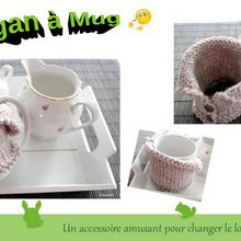 Cardigan beige pour mug...