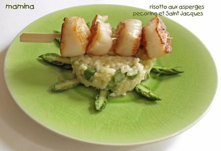 Risotto saint jacques asperges