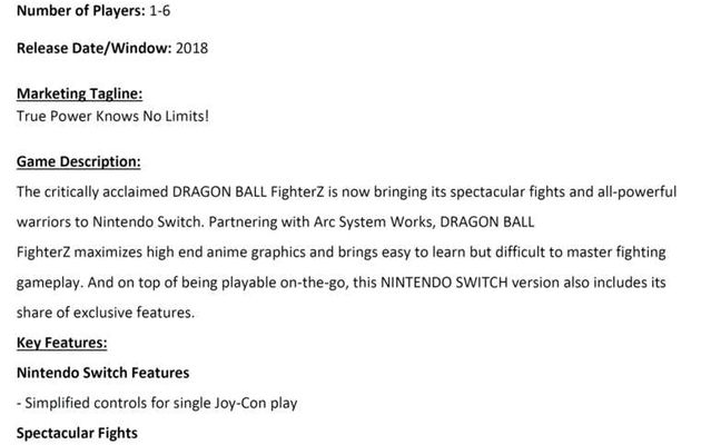 Dragon Ball FighterZ - Captures d'écrans, fiche d'infomation