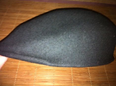 casquette noir en laine 